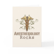 Anesthesiology Rocks Greeting Card