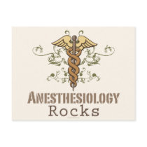 Anesthesiology Rocks Postcard by MedicalTeesGifts Anesthesiology Rocks Postcard