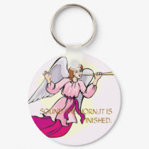 angel2, SOUND THE HORN;IT IS FINISHED. keychains