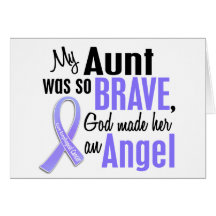 Angel 1 Aunt Esophageal Cancer Greeting Card