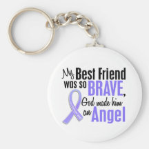 Angel 1 Best Friend (Male) Esophageal Cancer Key Chains