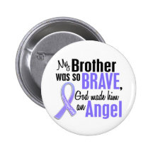 Angel 1 Brother Esophageal Cancer Pinback Buttons