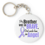 Angel 1 Brother Stomach Cancer Keychains