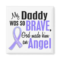 Angel 1 Daddy Stomach Cancer Refrigerator Magnet