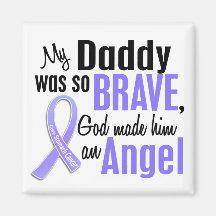 Angel 1 Daddy Stomach Cancer Refrigerator Magnet