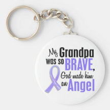 Angel 1 Grandpa Esophageal Cancer Key Chains