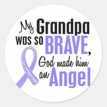 Angel 1 Grandpa Esophageal Cancer Sticker