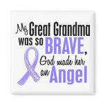 Angel 1 Great Grandma Stomach Cancer Refrigerator Magnet
