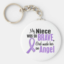 Angel 1 Hodgkins Lymphoma Niece Key Chains
