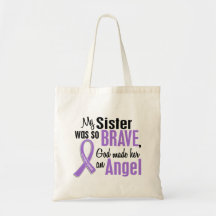 Angel 1 Hodgkins Lymphoma Sister Tote Bags