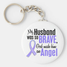 Angel 1 Husband Esophageal Cancer Keychains