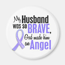Angel 1 Husband Esophageal Cancer Refrigerator Magnets