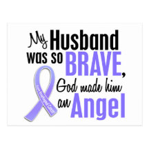 Angel 1 Husband Esophageal Cancer Postcard