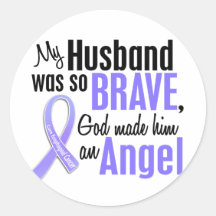 Angel 1 Husband Esophageal Cancer Stickers