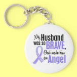 Angel 1 Husband Stomach Cancer Key Chains