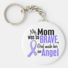 Angel 1 Mom Esophageal Cancer Key Chains