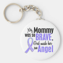 Angel 1 Mommy Esophageal Cancer Keychain