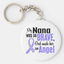 Angel 1 Nana Esophageal Cancer Key Chain