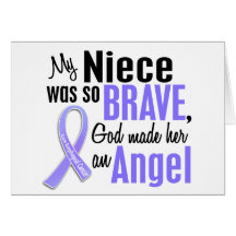 Angel 1 Niece Esophageal Cancer Greeting Card