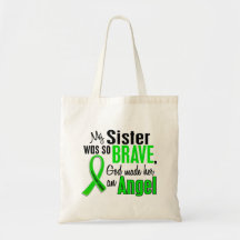 Angel 1 Non-Hodgkin's Lymphoma Sister Canvas Bag