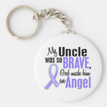 Angel 1 Uncle Esophageal Cancer Key Chains