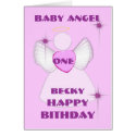 Angel #1Birthday Invitation-Customize cards by wholeheartedly Angel #1Birthday Invitation-Customize cards