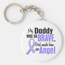 Angel 1Daddy Esophageal Cancer Key Chain
