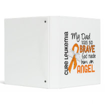 Angel 2 Dad Leukemia 3 Ring Binders