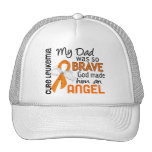 Angel 2 Dad Leukemia Trucker Hats
