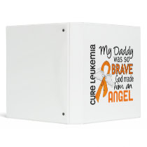 Angel 2 Daddy Leukemia Vinyl Binders
