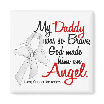 Angel 2 Daddy Lung Cancer Magnets