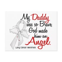 Angel 2 Daddy Lung Cancer Postcard