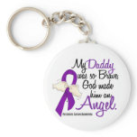 Angel 2 Daddy Pancreatic Cancer Key Chains