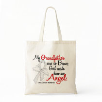 Angel 2 Grandfather Lung Cancer Tote Bag