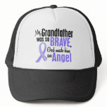 Angel 2 Grandfather Stomach Cancer Trucker Hats