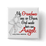 Angel 2 Grandma Lung Cancer Pinback Button