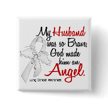Angel 2 Husband Lung Cancer Pins