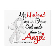 Angel 2 Husband Lung Cancer Post Card