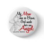 Angel 2 Mom Lung Cancer Pins