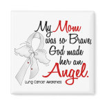 Angel 2 Mom Lung Cancer Magnet