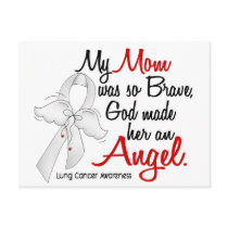 Angel 2 Mom Lung Cancer Postcard