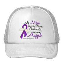 Angel 2 Mom Pancreatic Cancer Mesh Hats