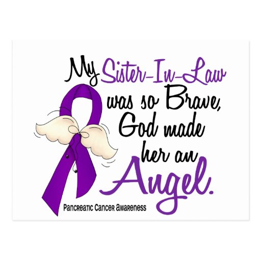 Angel 2 Sister-In-Law Pancreatic Cancer Postcards