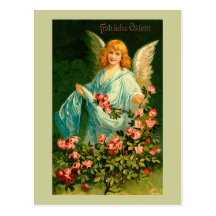 Ángel alemán hermoso de Pascua del vintage Postal