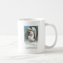 Angel and Crocus Flowers Vintage Easter Mug
