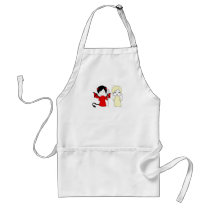 Angel and devil apron