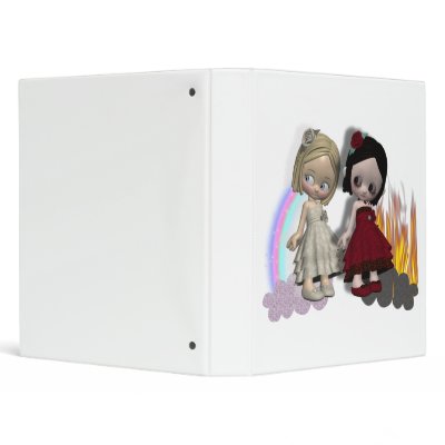 angel and devil cutie girls binder by doonidesigns
