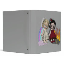 angel and devil cutie girls binders by doonidesigns angel and devil cutie girls binders