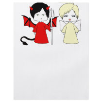 Angel and devil flyer design