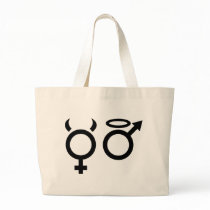 angel and devil icon bags